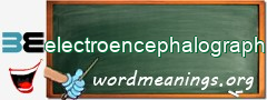 WordMeaning blackboard for electroencephalograph